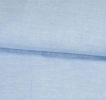 Light blue fine linen fabric, 100% linen, seconds