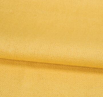 Yellow heavy linen fabric, 100% linen