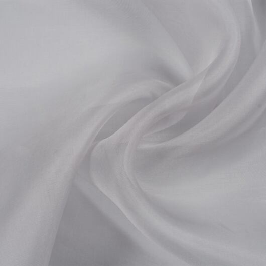 Silk organza, light grey