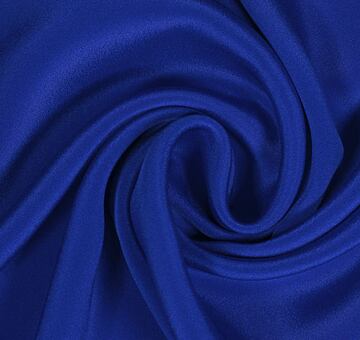 Silk crêpe marocain, royal blue