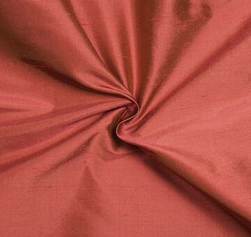 Fine silk dupioni, coral