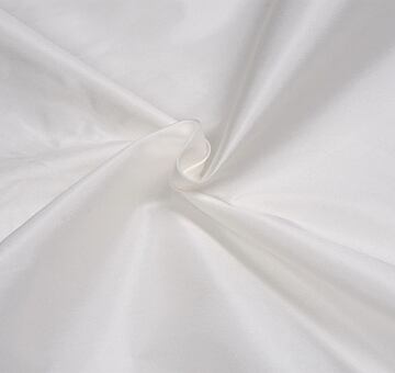 Taffeta fabric, art silk, ivory white