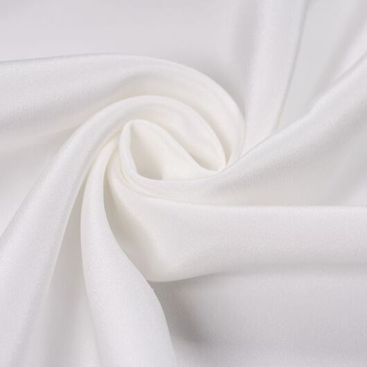 Silk crêpe marocain, white