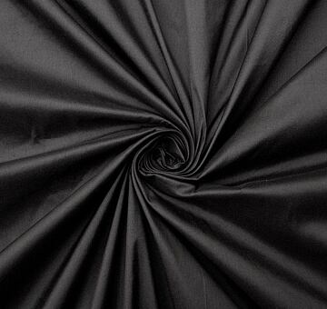 Fine silk dupioni, black