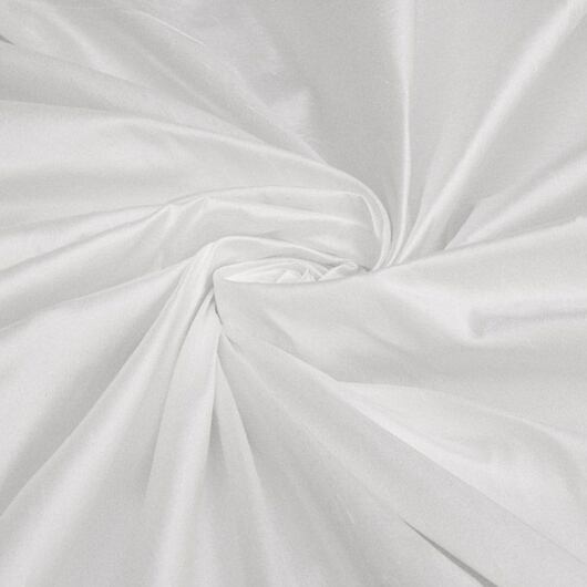 Fine silk dupioni, white