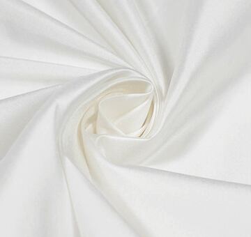 Fine silk dupioni, ivory white