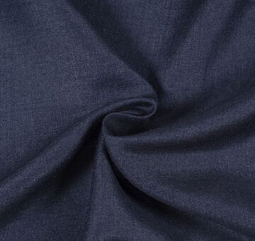 Hand woven wild muga silk, dark blue