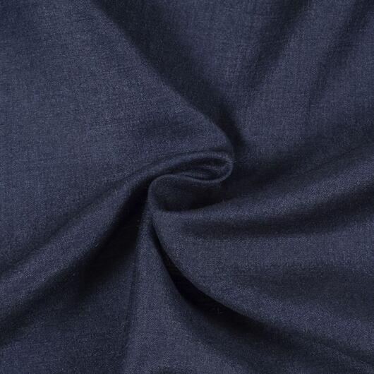 Hand woven wild muga silk, dark blue