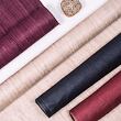 Hand woven wild muga silk, burgundy