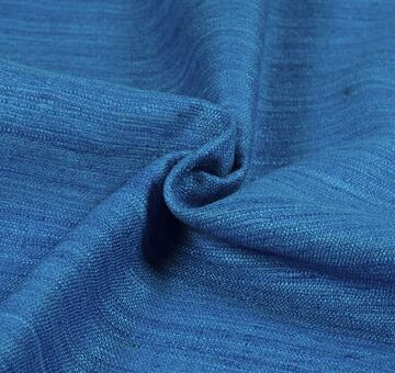 Silk linen blend, blue