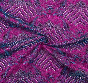 Brocade heaven, fuchsia