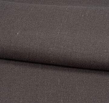 Dark grey rustic linen fabric, 100% linen