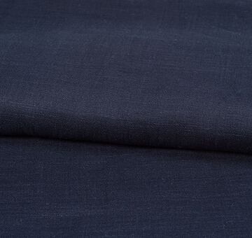 Dark blue fine ramie fabric