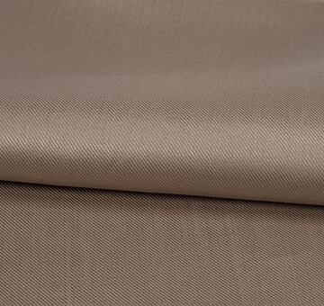 Taupe ramie twill fabric