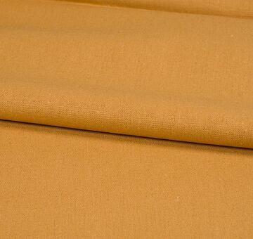 Linen cotton blend fabric, ochre