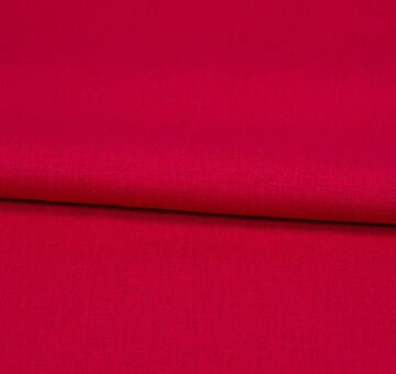 Fine linen cotton blend fabric, red