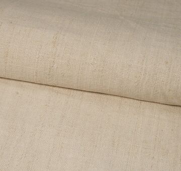 Handwoven vintage linen fabric, natural 100% linen