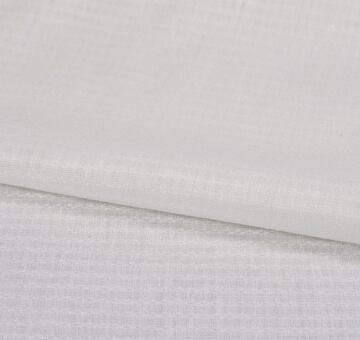 Fine linen cotton blend fabric, ivory white