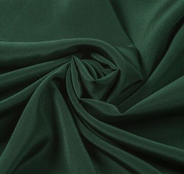 Silk crêpe de Chine, dark green