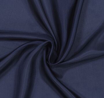 Silk habotai, dark blue