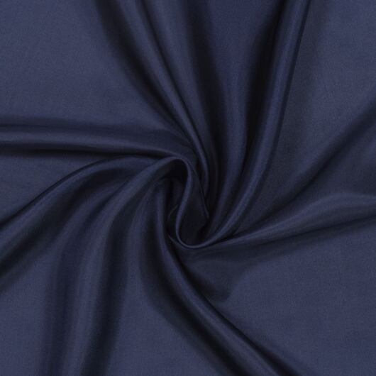 Silk habotai, dark blue