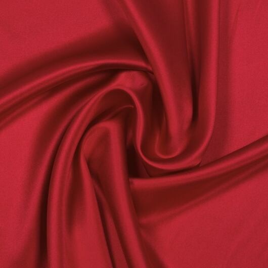 Heavy silk satin, red