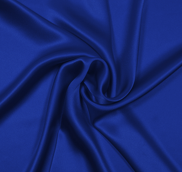 Silk satin, bright blue