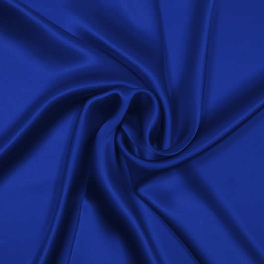 Silk satin, bright blue