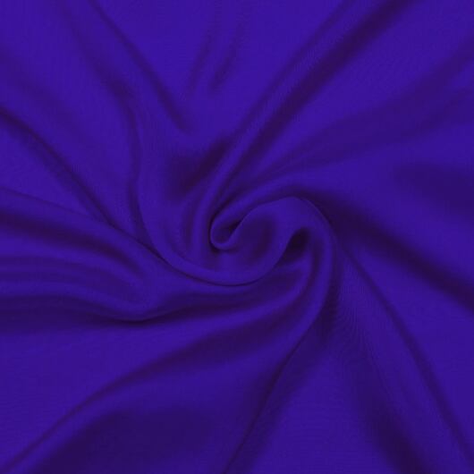 Silk chiffon, royal blue