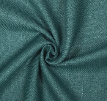 Silk linen blend, herringbone, teal