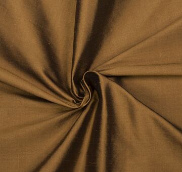 Fine silk dupioni, bronze